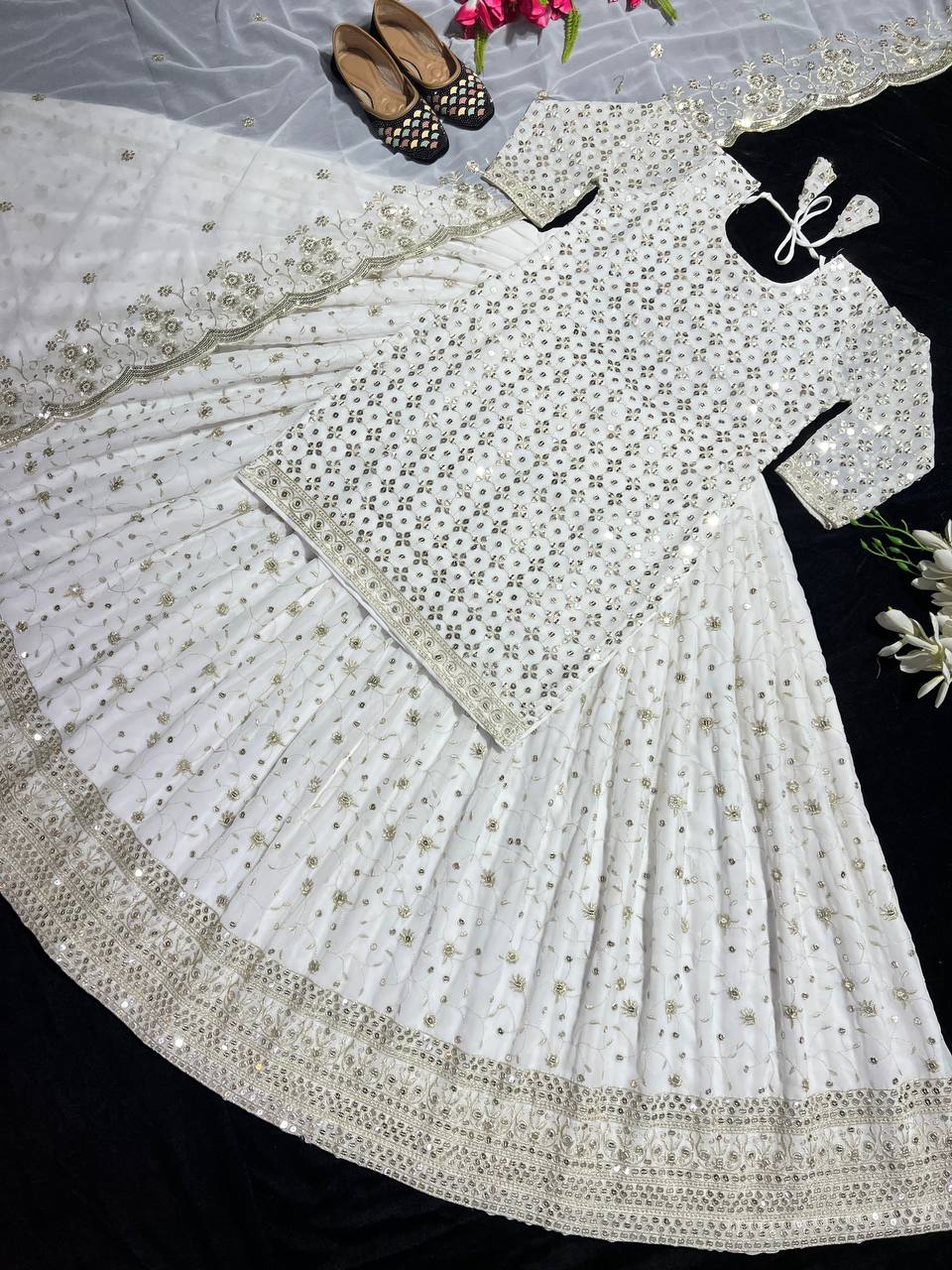 Ethereal White Gilded Heritage Couture